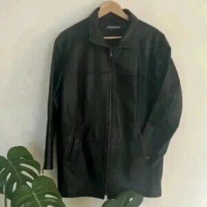 Vintage Y2K Genuine Leather Patchwork Jacket